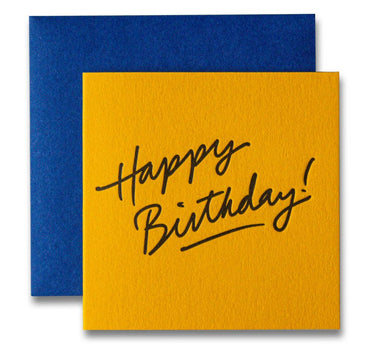 Happy Birthday Letterpress Tiny Card