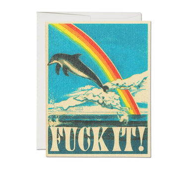 Dolphin encouragement greeting card