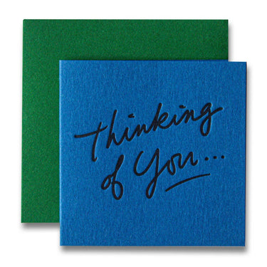 Thinking of You Letterpress Tiny Card