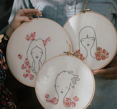 chris davis illustration embroidery III
