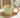 Handmade Ceramic Coffee Mug: Green with Orange Handle
