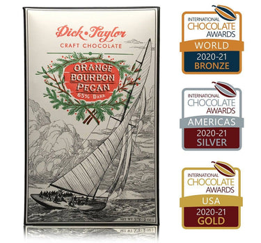 Orange Bourbon Pecan Dark Chocolate