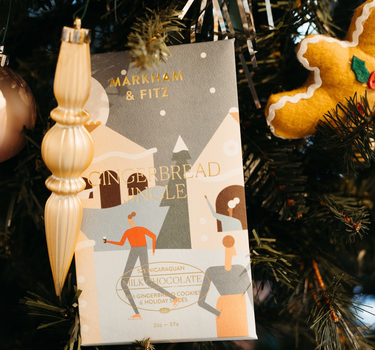 Gingerbread Jingle Dark Milk Chocolate Bar