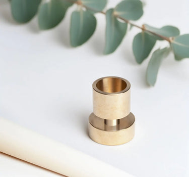 solid brass candle holder