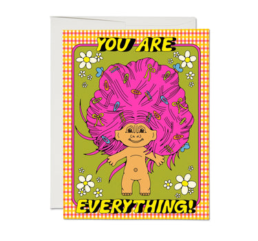 Everything Troll greeting card