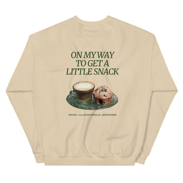 "Little Snack" Sweatshirt – Cortado & Blueberry Muffin Design